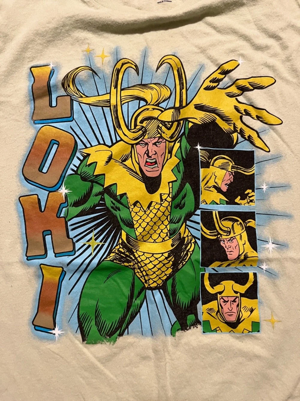Old Navy Kid’s Light Green Loki Graphic Short Sleeve Tee